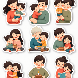 Family Life & Relationships - Sticker Sheet v2